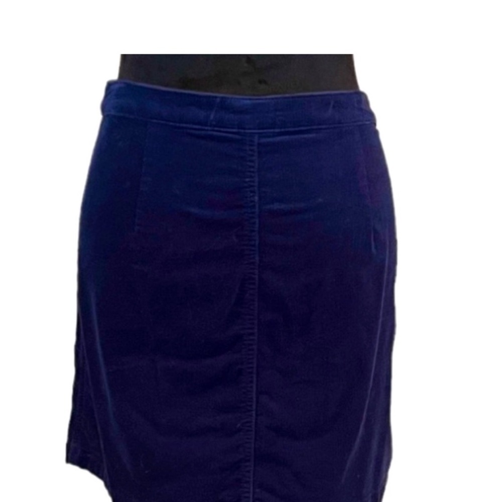 Mossimo Supply Co Navy Corduroy Floral Embroidered Mini Skirt Sz 2 Y2K - Picture 5 of 9